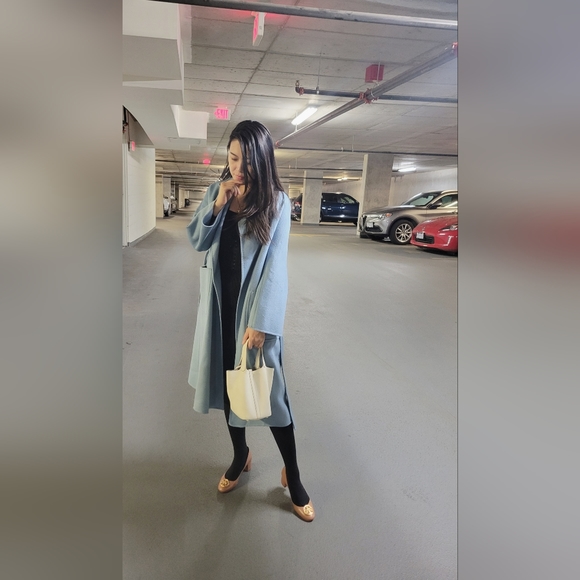 Jackets & Blazers - korean designers double aide cashmere wool long coat